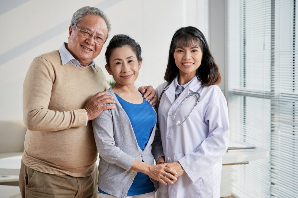 Doctor with Senior Patients